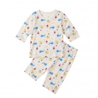 韓國七分袖有機棉居家服--Whale Pirate